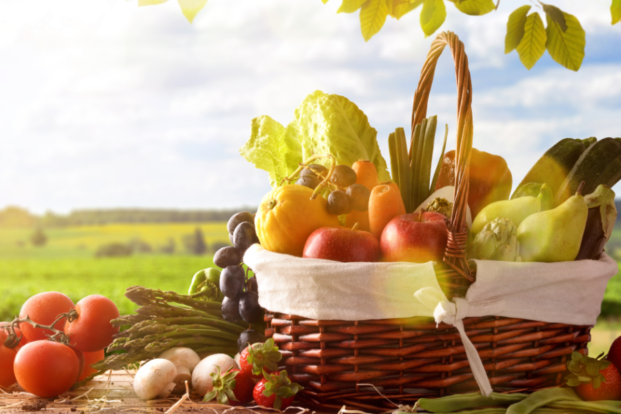 frutas y verduras de primavera